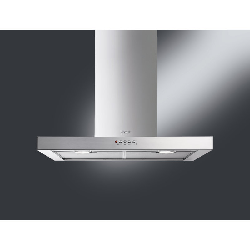 SMEG 36" Convertible Wall Mount Range Hood in Stainless Steel, 30"