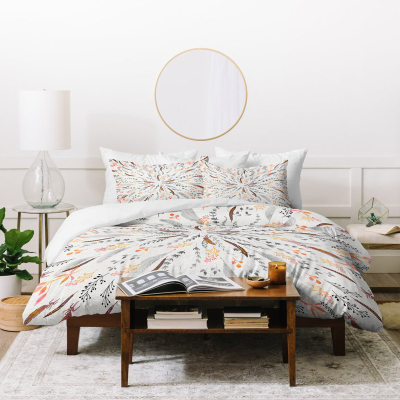 Ensemble de housse de couette Feather Roll, Pièce unique, Housse de couette pour très grand lit