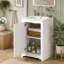 Meuble-lavabo de 20 po avec lavabo en céramique, ensemble de meuble-lavabo simple autoportant avec porte à fermeture douce, tablette réglable, style moderne-123654714