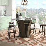 Acton Round Glass Top Dining Table