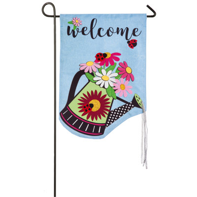L’arrosage peut accueillir un polyester de 2 côtés 22 x 13 po. drapeau de jardin