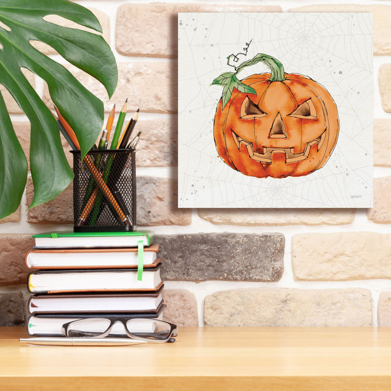 «Phantom Pumpkin» par Anne Tavoletti, art mural sur toile, H 12 po x l 12 po x P 0,75 po