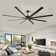 96"  Ceiling Fan with Light and Remote Control, 6-Speed Noiseless Reversible DC Motor, 8 Durable Aluminum Double-Layer Blades Large Ceiling Fan
