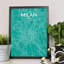 Milan City Map - No Frame Print-1944161649