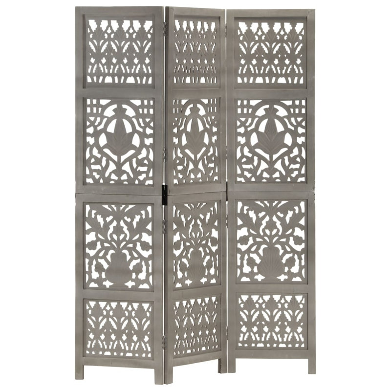 Blondell 165cm H Folding Room Divider, Grey, 3