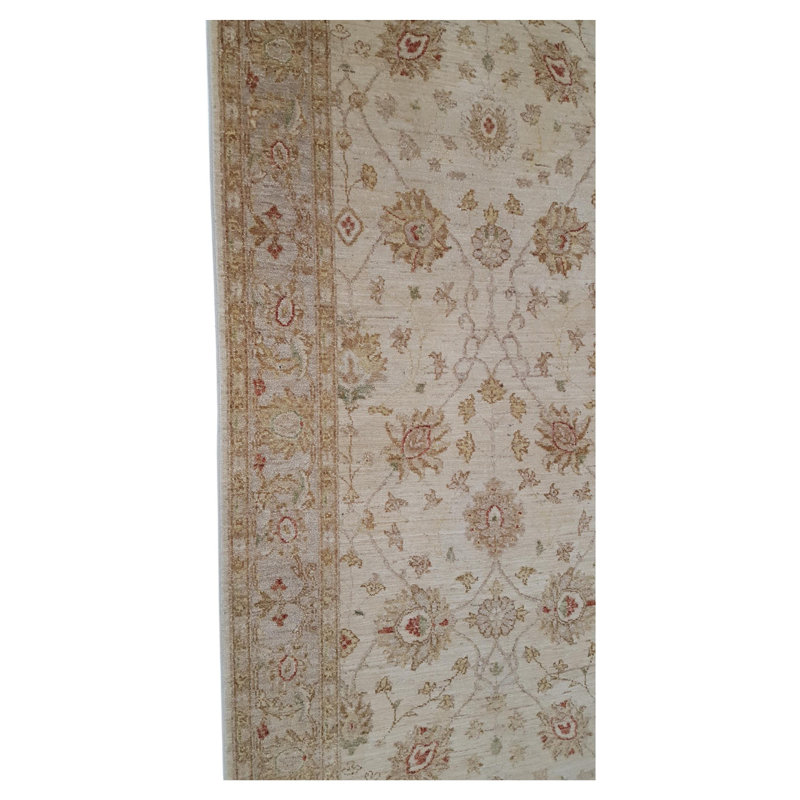 Davey Hand Knotted 4x20 Ivory Runner