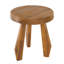 Tabouret d'appoint en bois d'acacia massif de 15 po Terra Rustic-1897514449