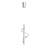 Modern Chrome Chandelier Light Fixture, 50-100 cm Height x 6.3 x 6.3 inches | Metal Body, LED 11W, 3000K | Elegant Silver Design for Living Room, Dining Room, and Bedroom | IP20 Rated, Stylish & Functional Lighting Solution
