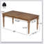 Table basse d'extérieur Acacia Classic en bois durable et design élégant pour une utilisation polyvalente dans les jardins et les patios