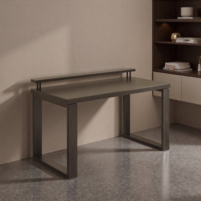 Simple Black Practical Solid Wood Writing Desk