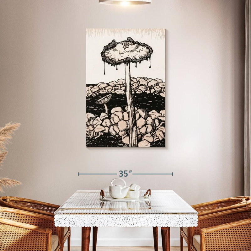 Yarlin Dripping Mushroom, 45" H x 30" W