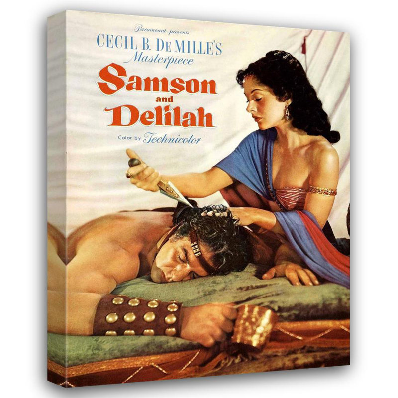 Samson and Delilah, 24" H x 18" W