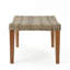Repose-pieds en bois et osier avec repose-pieds moderne