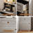 Modern Farmhouse Nightstand With shelves-979602459