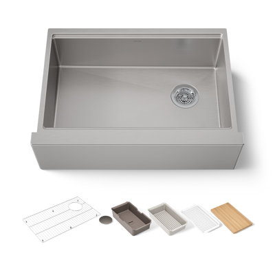 Strive® 29 1/2 po Évier de cuisine encastré à simple cuve pour station de travail