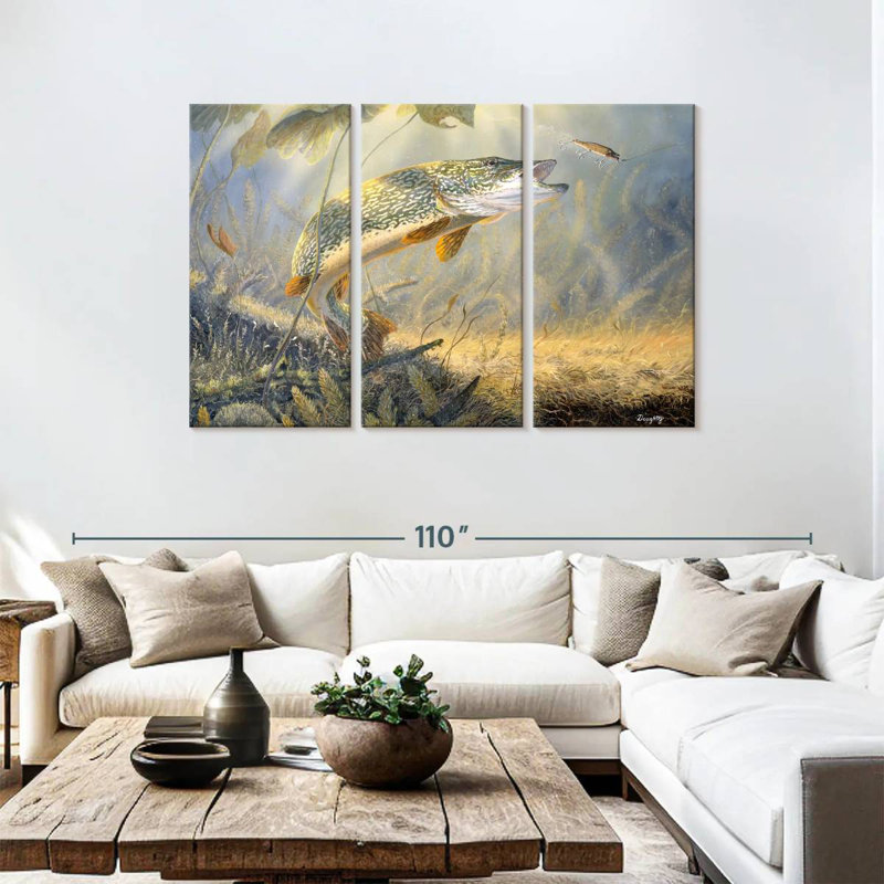 Brampt Calm Waters Fishing, 48" H x 74" W