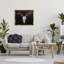 «Millwood Pines Deer Antler Skull», art mural sur toile flottant rustique foncé par Liz Jardine-88096126-88096127