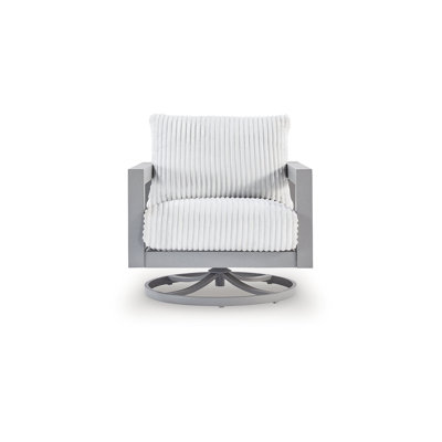 Chaise pivotante d'extérieur avec coussin Allister