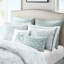 Housse de couette en coton très grand 200tc - broderie dollar sable foncé, fermeture à boutons, 2 taies décoratives, 4 attaches intérieures, thème de plage chic côtier