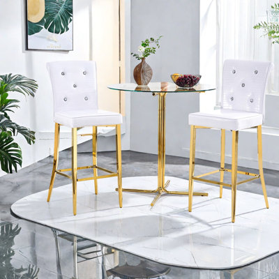 Ensemble de table de salle à manger (doit inclure la table et la chaise), ensemble de cuisine moderne en verre et métal