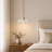 Ceramic Ruffled Scalloped Single-Light Pendant Light