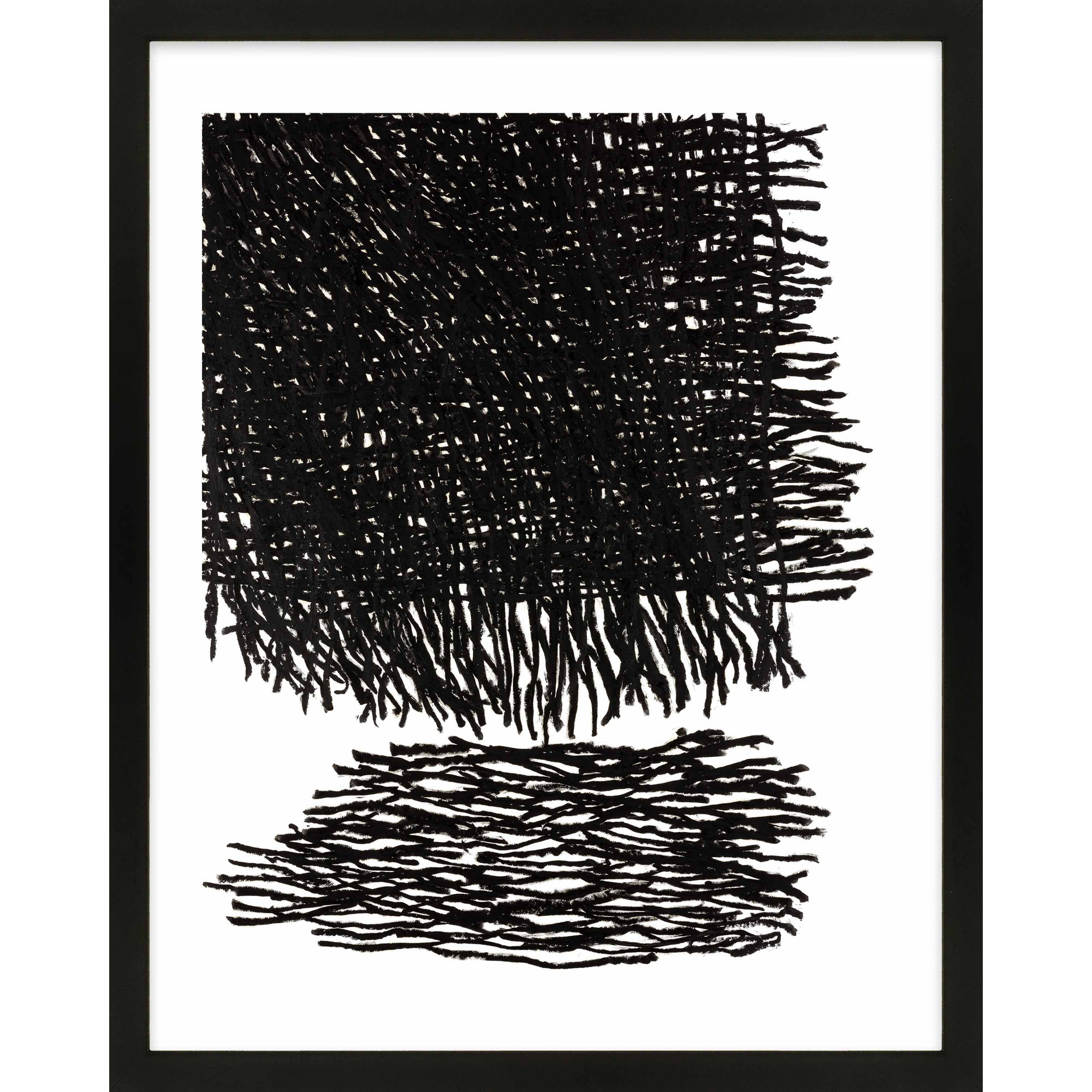 Passing Storm by Stephanie Dennis, Black, 38" H x 30" W  x 1.25" D