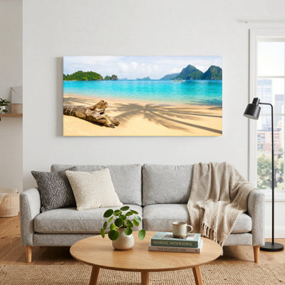 Ensemble de 1 tableau sur toile « Plage tropicale »