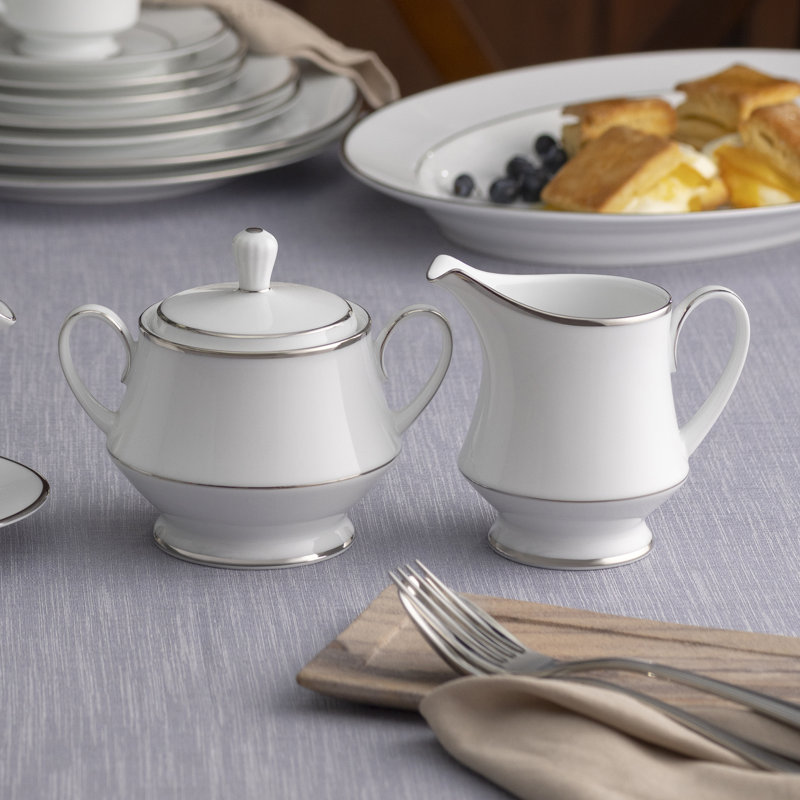 Ensemble sucrier et crémier Noritake Spectrum