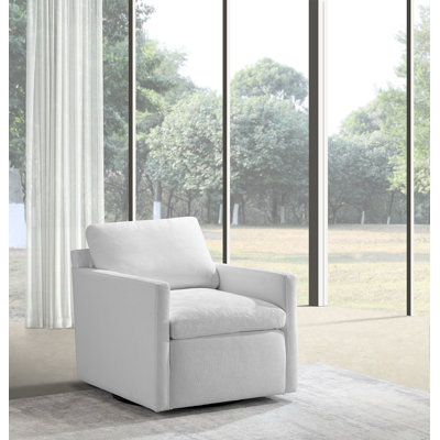 Chaise pivotante en duvet et plumes JOJO Fletcher Luxe
