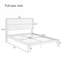 Lit plateforme moderne en bois de bambou de taille moyenne de 12 pouces avec support en lattes de bois, aucun sommier requis, assemblage facile-129742299