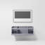 Ensemble de meuble-lavabo simple mural 48 "avec miroir Geneva-1837713671-1757063285
