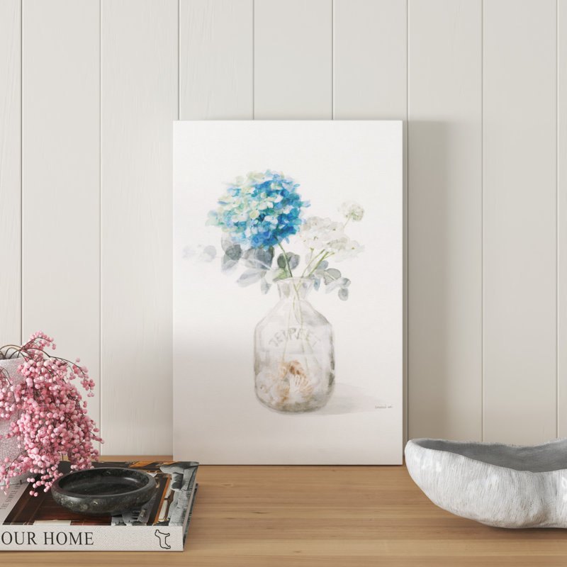 «Beach Flowers V» par Danhui Nai - reproduction d'art sur toile non encadrée, H 30 po x l 20 po