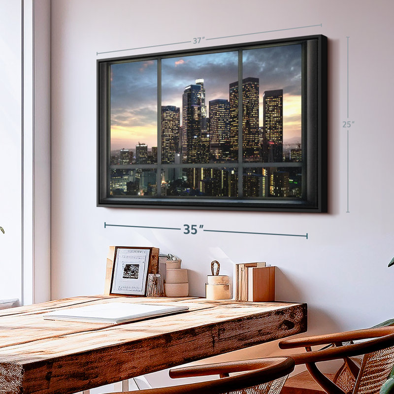 «Evening In LA Wall Art Wall Art», H 25 po x l 37 po