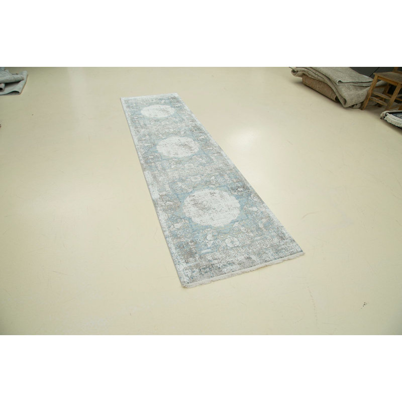 Antep Silk Rug, Runner 2'7" x 9'10"