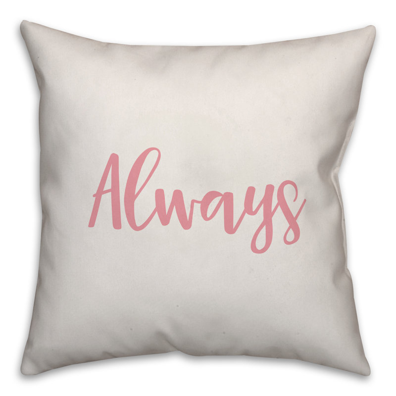  Coussin Always, Coussin décoratif, Blanc / rose