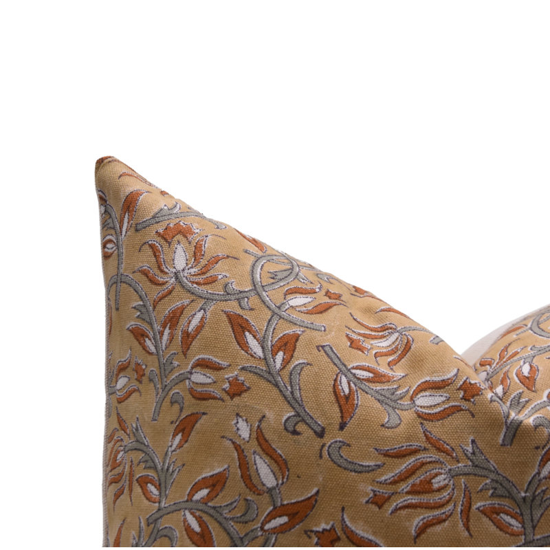  Housse de coussin en coton Floral, H 22 po x l 22 po