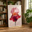 Crimson Iris Botanical - Wrapped Canvas-2105225548-2105225522