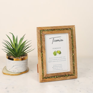 Wood Beaded Picture Frame