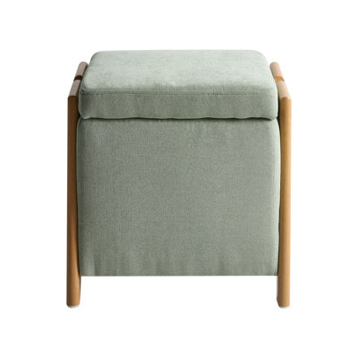 Taheem 45 cm W Fabric Square Pouffe with Storage