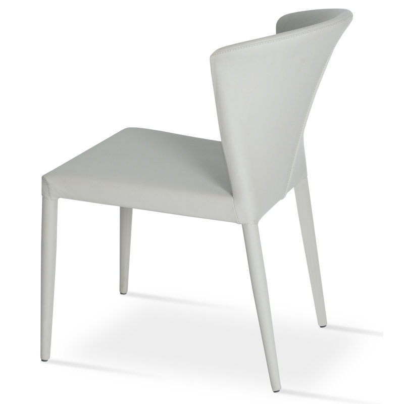 Capri Full Upholstered Stackable Chair, White