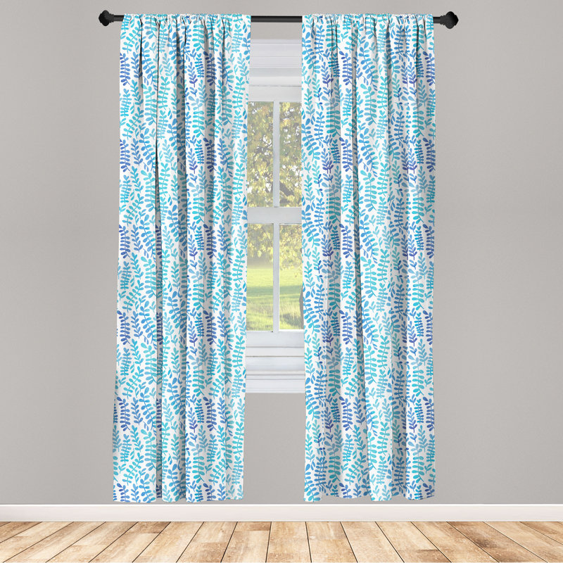 Rideaux 4 panneaux East Urban Home, L 56 po x L 63 po