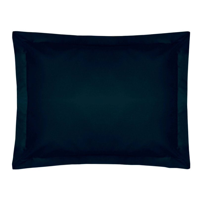 Plain Dye 200 TC Egyptian-Quality Cotton 100% Cotton Plain Oxford Pillow Case, Navy