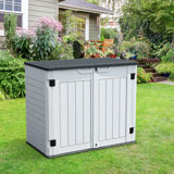 51‘’W X 29‘’D  Outdoor Horizontal  Lockable Waterproof Storage Sheds