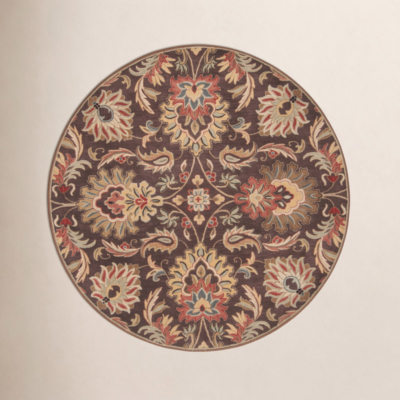 Arden Wool Oriental Indoor Rug, Round 8'