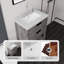 Meuble-lavabo autoportant de 24 po avec lavabo et tiroir à fermeture en douceur-133585890-133585893