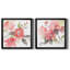 Coral Blush I - 2 pièces, peinture sur toile encadrée-253154734-253154735