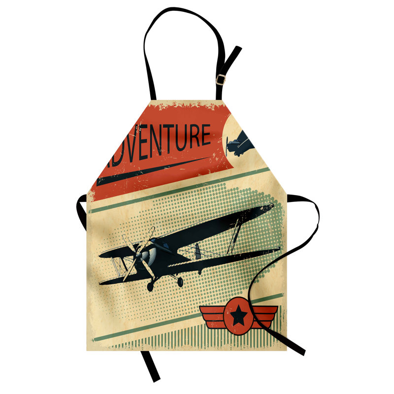 No Pattern Bib Apron
