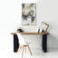 Orren Ellis «Long Note» par Valerie Corvin, art mural sur toile, 26 po x 40 po