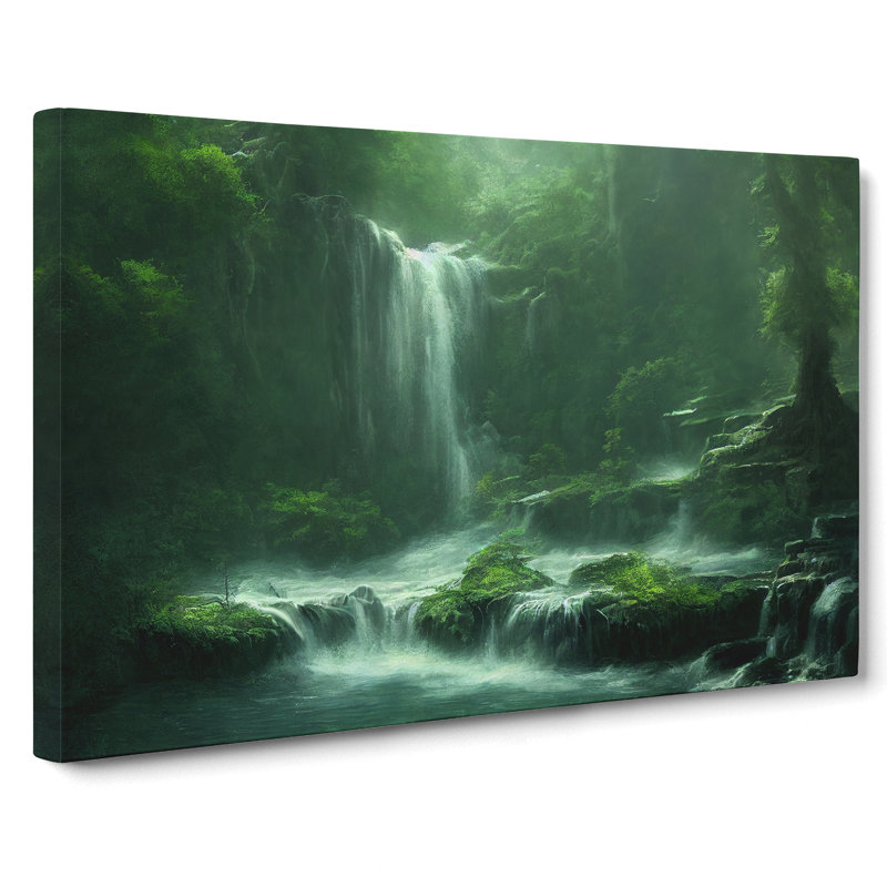 Traditional Waterfall - Wrapped Canvas Print, 50cm H x 76cm W x 3cm D
