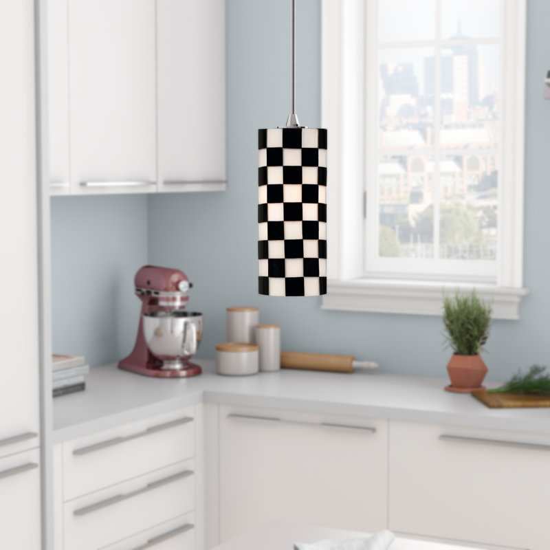 Luminaire suspendu cylindrique à 1 lumière Bethanya